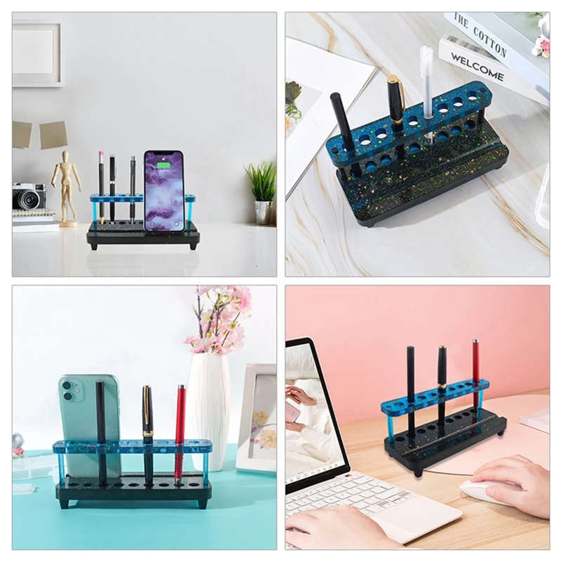 652F 4x/set Resin Casting Mold Pen Holder Makeup Storage Box Silicone Molds for DIY Craft Making Resin Mold Epoxy Tool
652F 4x/set Resin Casting Mold Pen Holder Makeup Storage Box Silicone Molds for DIY Craft Making Resin Mold Epoxy Tool