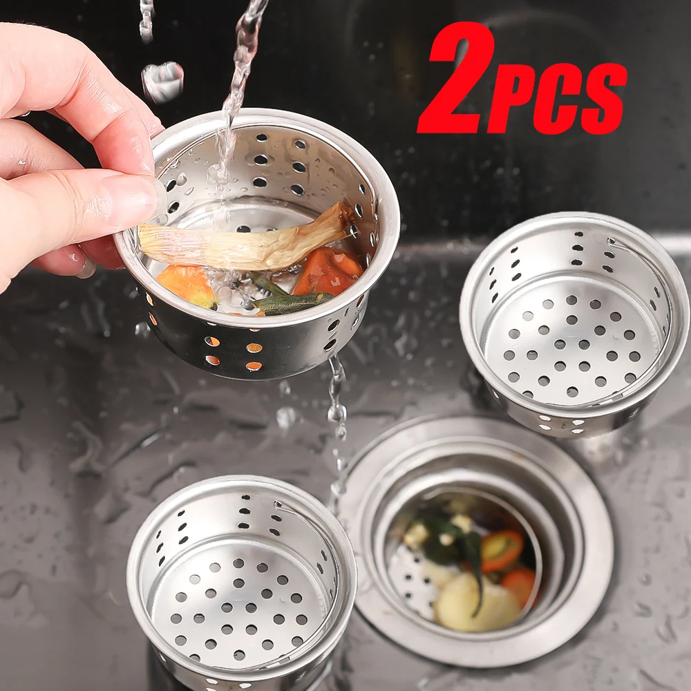2PCS Kitchen Water Sink Filter Stainless Steel Sink Mesh Strainer Catcher Waste Stopper Drainage Kitchen Bathroom Drain Cover
2PCS Kitchen Water Sink Filter Stainless Steel Sink Mesh Strainer Catcher Waste Stopper Drainage Kitchen Bathroom Drain Cover