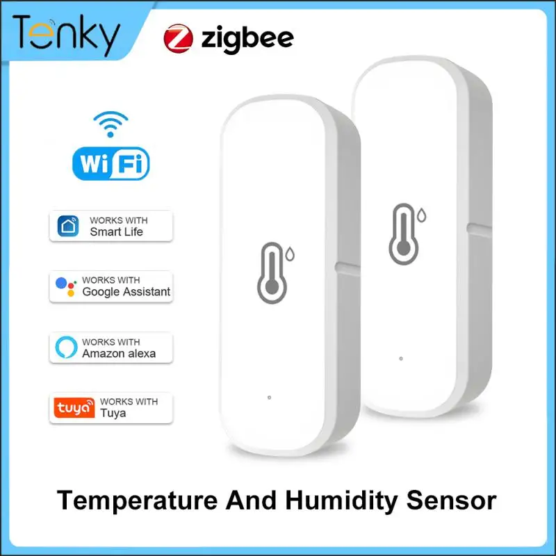 TENKY Tuya Zigbee/WiFi Temperature And Humidity Sensor Indoor Hygrometer Thermometer Detector Support Alexa Google Smart Home
TENKY Tuya Zigbee/WiFi Temperature And Humidity Sensor Indoor Hygrometer Thermometer Detector Support Alexa Google Smart Home