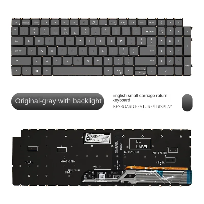 Suitable replacement for DELL Inspiron 3510 3511 3515 5510 5518 Latitude 3520 3525 Laptop keyboard
Suitable replacement for DELL Inspiron 3510 3511 3515 5510 5518 Latitude 3520 3525 Laptop keyboard