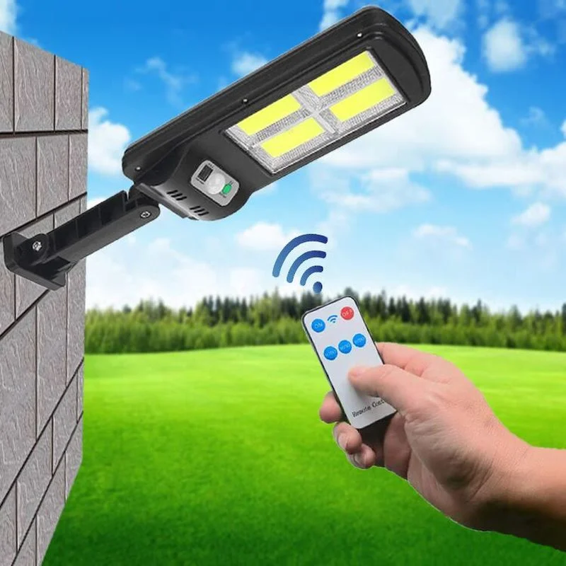 LED Solar Panel Light Outdoor Waterproof PIR Motion Sensor Remote Control Street Lights 128 COB Wall Lamp for Garden Decoration
LED Solar Panel Light Outdoor Waterproof PIR Motion Sensor Remote Control Street Lights 128 COB Wall Lamp for Garden Decoration