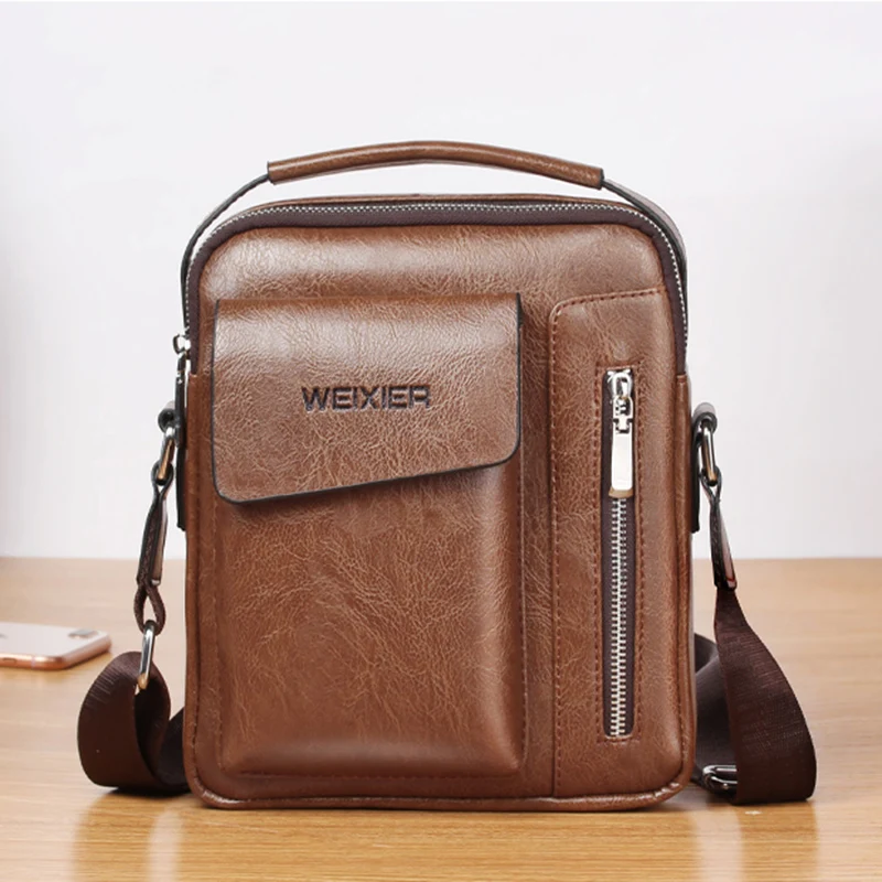 Men Cross body One Shoulder Bag Handbag and Purse Business Briefcase Vintage Fashion PU Leather Male Top Handel Messenger Bag 
Men Cross body One Shoulder Bag Handbag and Purse Business Briefcase Vintage Fashion PU Leather Male Top Handel Messenger Bag