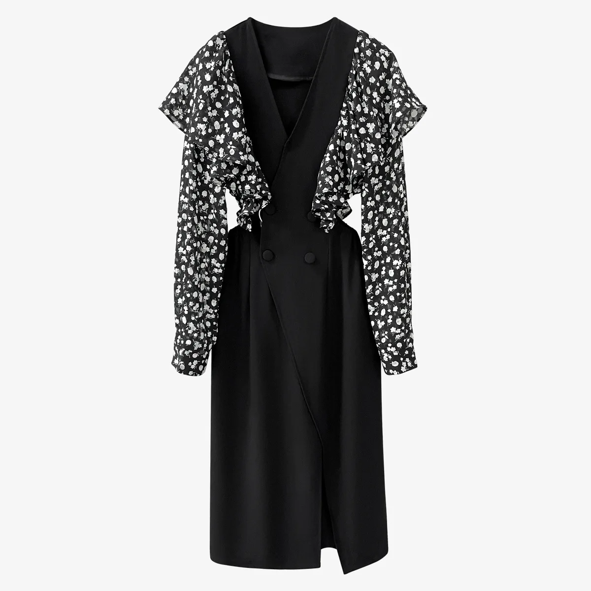 SuperAen 2022 New Style Fashion V-neck New Design Print Stitching Flounce Without Hollowing Out Hem Slit Long Dress
SuperAen 2022 New Style Fashion V-neck New Design Print Stitching Flounce Without Hollowing Out Hem Slit Long Dress