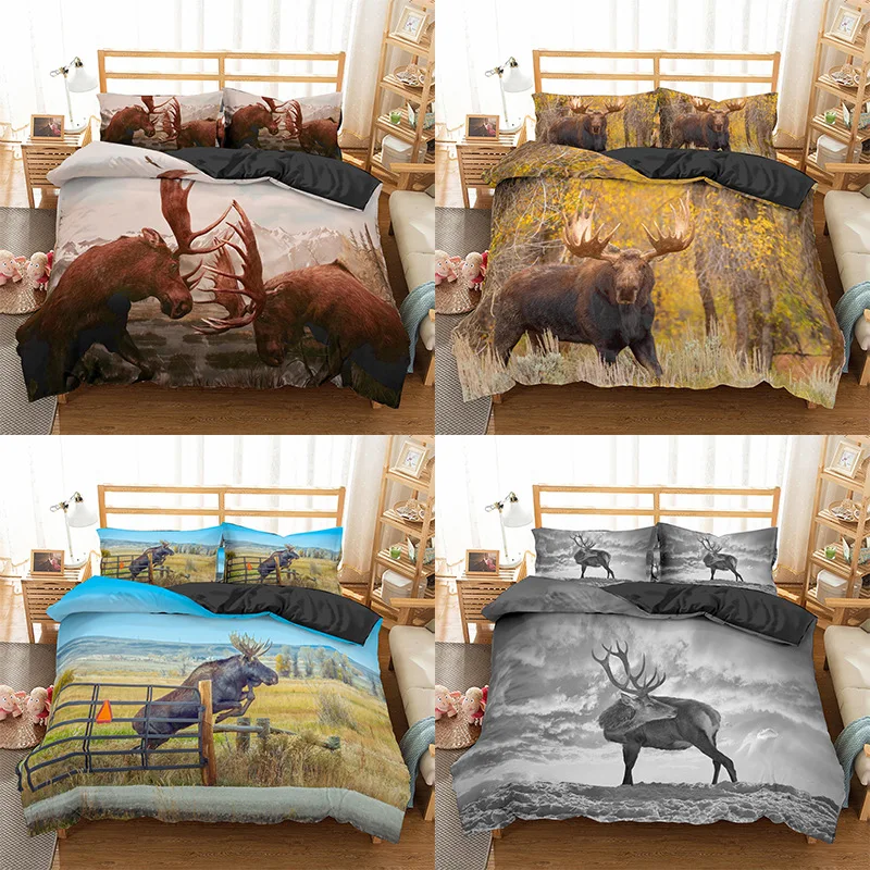 Deer Print Duvet Cover Set Wild Animals Bedding Set 3D Bettwäsche Set for Kids Girls housse de couette 240x260
Deer Print Duvet Cover Set Wild Animals Bedding Set 3D Bettwäsche Set for Kids Girls housse de couette 240x260