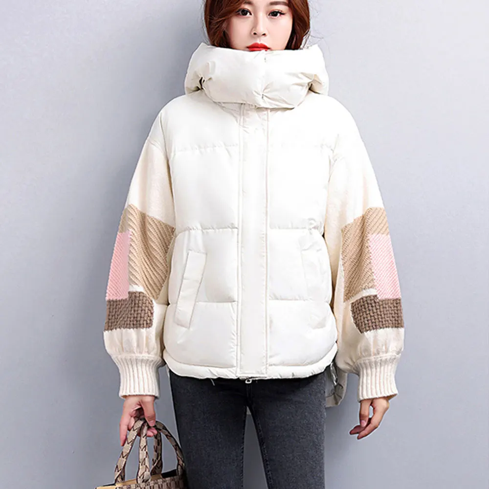 2023 Winter New Down Jacket Women's Short Explosive Fashion Sweater Patchwork White Duck Down Thin Female Coat 
2023 Winter New Down Jacket Women's Short Explosive Fashion Sweater Patchwork White Duck Down Thin Female Coat