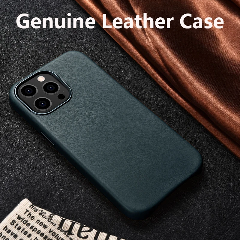 Genuine Leather Phone Case For iPhone 13 Pro Max Luxury Magnetic Charging Real Skin Back Cover For Apple iPhone 13 Mini
Genuine Leather Phone Case For iPhone 13 Pro Max Luxury Magnetic Charging Real Skin Back Cover For Apple iPhone 13 Mini