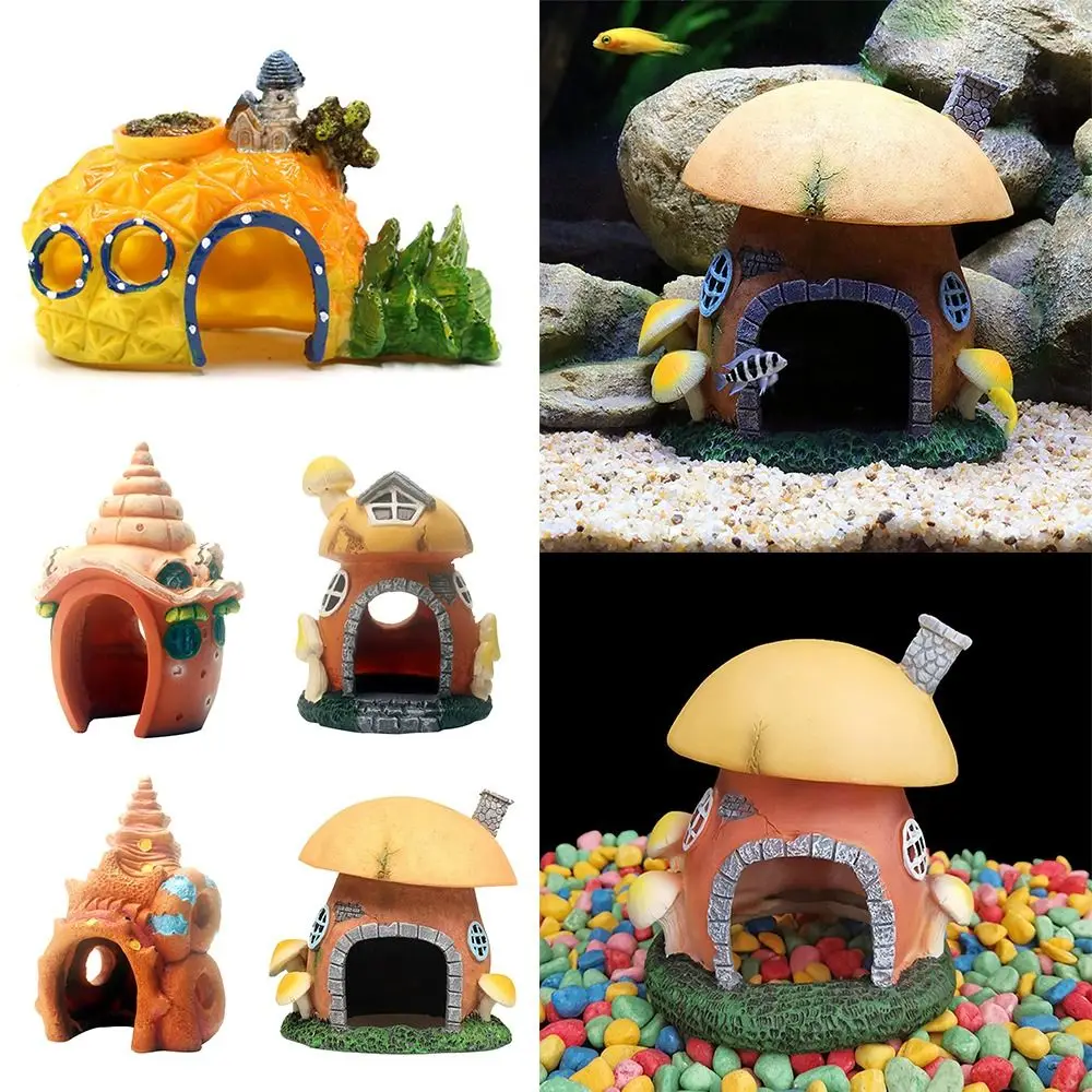 Resin Fish Tank Decor Figures Ornaments Mushroom Conch House Fish Shrimp Hiding Cave Shelter Aquarium Landscaping Decoration
Resin Fish Tank Decor Figures Ornaments Mushroom Conch House Fish Shrimp Hiding Cave Shelter Aquarium Landscaping Decoration