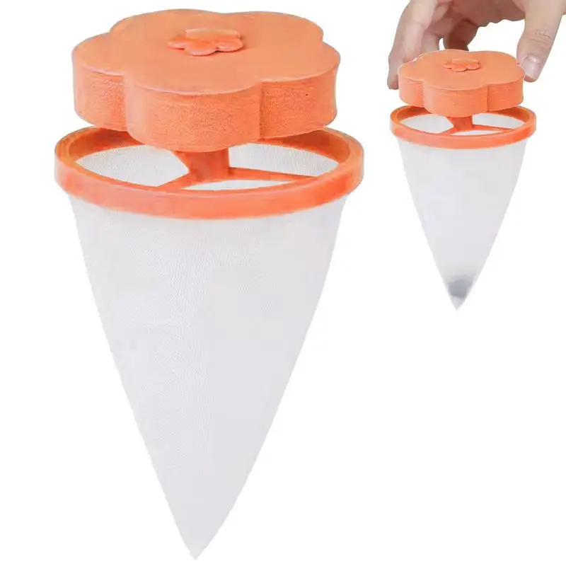 

Hair Collector For Washing Machine Reusable Washer Lint Catcher Cone-shaped Washing Machine Cleaning Hair Filter Long-Lasting