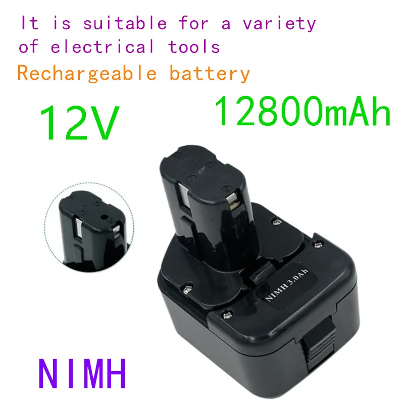High Quality 12800mAh 12V 12.8Ah Battery for Hitachi EB1214S 12V EB1220BL EB1212S WR12DMR CD4D DH15DV C5D,DS 12DVF3 rechargeable
High Quality 12800mAh 12V 12.8Ah Battery for Hitachi EB1214S 12V EB1220BL EB1212S WR12DMR CD4D DH15DV C5D,DS 12DVF3 rechargeable