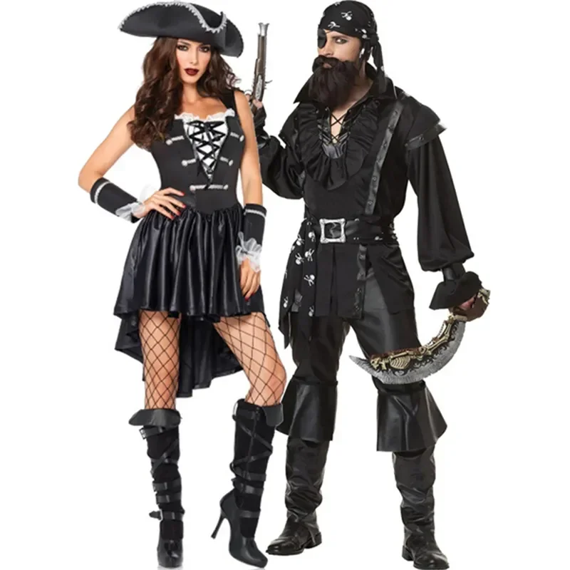 

Пиратский Костюм Aldult Пираты Джек Спарроу костюм для косплея Мужчины Женщины Пираты Карибского моря костюм для ролевых костюмов Хэллоуина карнавала Вечерние