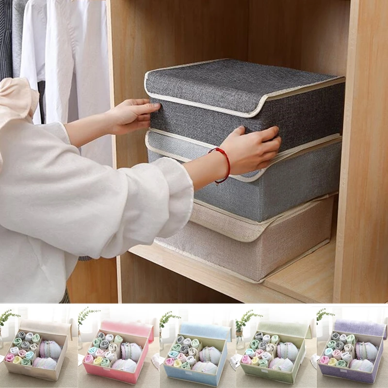 Household Dustproof Storage Box Underwear Bra Socks Ties Storage Container Divider Drawer Wardrobe Boxes With Lid Closet Organiz
Household Dustproof Storage Box Underwear Bra Socks Ties Storage Container Divider Drawer Wardrobe Boxes With Lid Closet Organiz