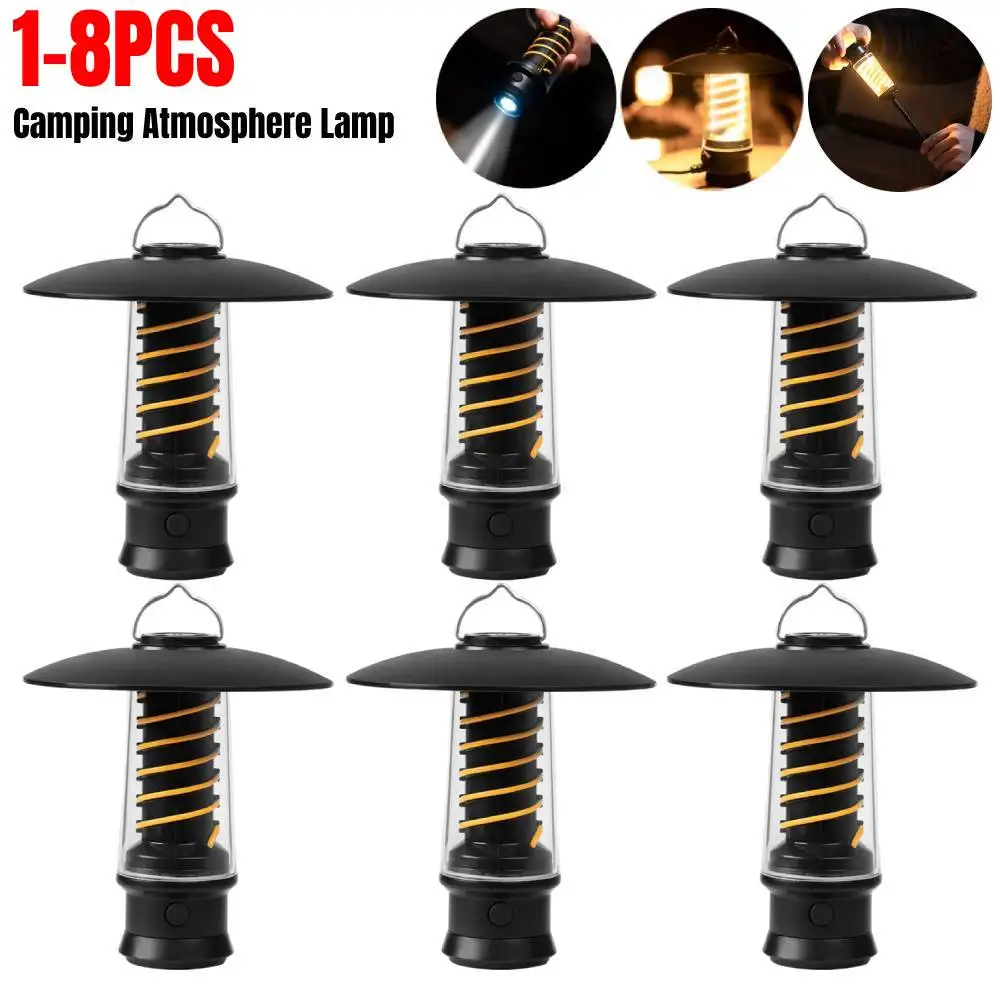 Charging Retro Waterproof Lightweight Atmosphere Lamp Equipment Hook Decoration Camping Hiking Lamp With Type-c Night Garden For
Charging Retro Waterproof Lightweight Atmosphere Lamp Equipment Hook Decoration Camping Hiking Lamp With Type-c Night Garden For