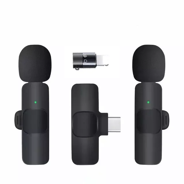 Wireless Lavalier Microphone Portable Audio Video Recording Mini Mic For iPhone Android Facebook Youtube Live Broadcast Gaming
Wireless Lavalier Microphone Portable Audio Video Recording Mini Mic For iPhone Android Facebook Youtube Live Broadcast Gaming