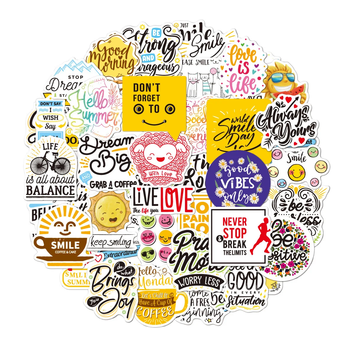 50Pcs Motivational Phrases Sticker Inspirational Life Quotes DIY Stickers Laptop Study Room Scrapbooking Office Graffiti Decals
50Pcs Motivational Phrases Sticker Inspirational Life Quotes DIY Stickers Laptop Study Room Scrapbooking Office Graffiti Decals