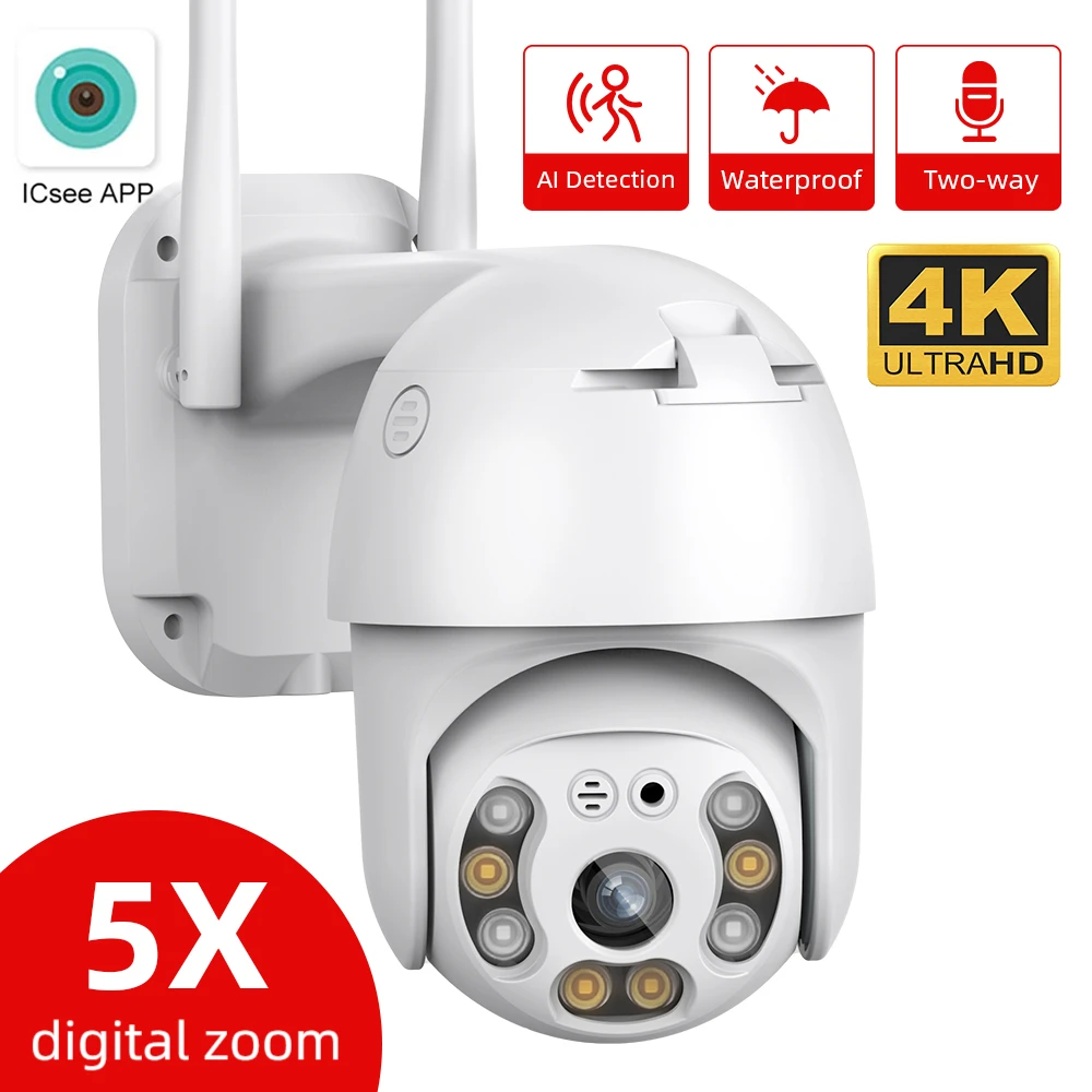 PTZ Camera Digital Zoom Icsee Wifi Mini Camera HD 1080p Home Security Camera Outdoor Wireless AI Human Detect Two Way Audio
PTZ Camera Digital Zoom Icsee Wifi Mini Camera HD 1080p Home Security Camera Outdoor Wireless AI Human Detect Two Way Audio