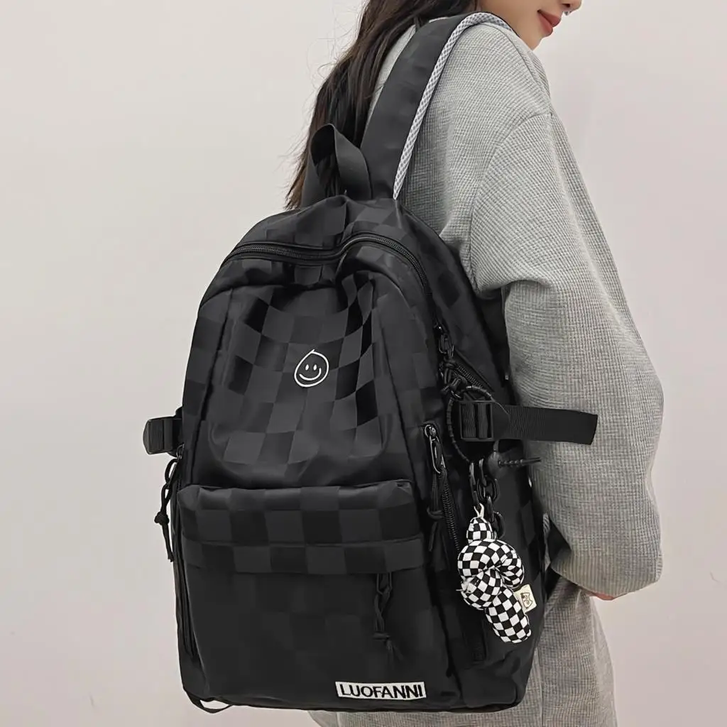 Women Plaid Leisure School Bag Girl Travel Laptop Student Backpack Female Teenager Book Bags Ladies Nylon College Packet Fashion
Women Plaid Leisure School Bag Girl Travel Laptop Student Backpack Female Teenager Book Bags Ladies Nylon College Packet Fashion