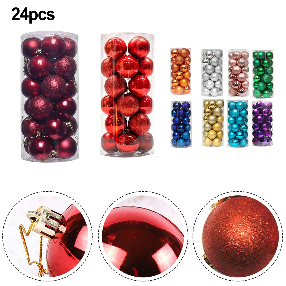 24PCS 3CM Christmas Ball Ornaments Xmas Tree Hanging Pendant For Home Decor Halloween New Year Navidad Ball Decorations
24PCS 3CM Christmas Ball Ornaments Xmas Tree Hanging Pendant For Home Decor Halloween New Year Navidad Ball Decorations