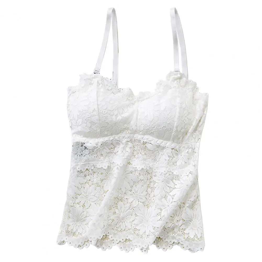 Popular Bottoming Underwear Beauty Back Pullover Vest See-through Protective Women Lace Floral Bralette Top
Popular Bottoming Underwear Beauty Back Pullover Vest See-through Protective Women Lace Floral Bralette Top