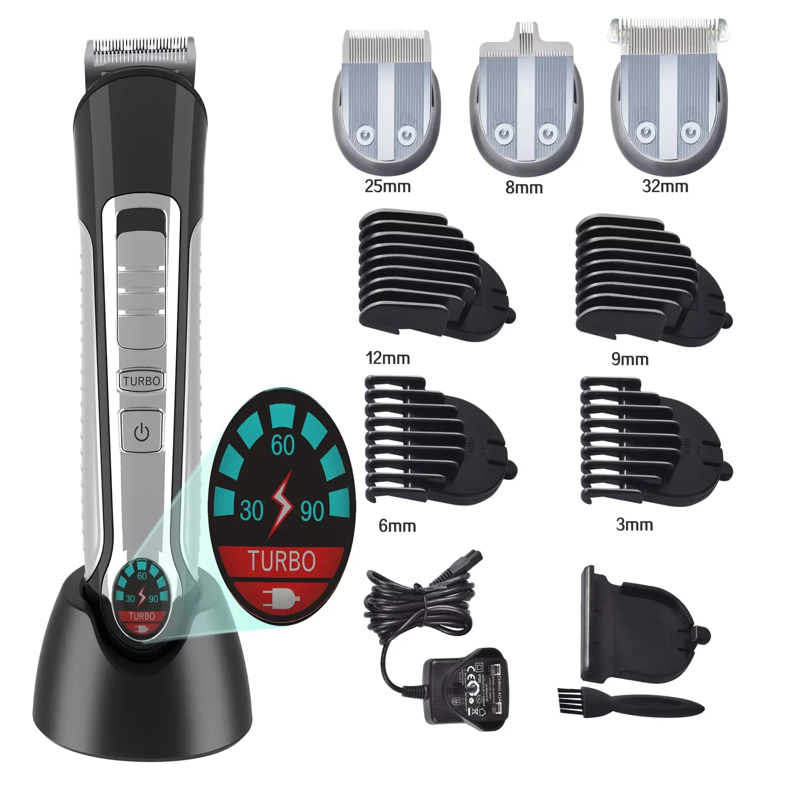 Beard Trimmer, Hair Clipper Mustache Trimmer Hair Cutting Groomer Kit 3 In 1 For Men Precision Trimmer with USB Charging Ba
Beard Trimmer, Hair Clipper Mustache Trimmer Hair Cutting Groomer Kit 3 In 1 For Men Precision Trimmer with USB Charging Ba