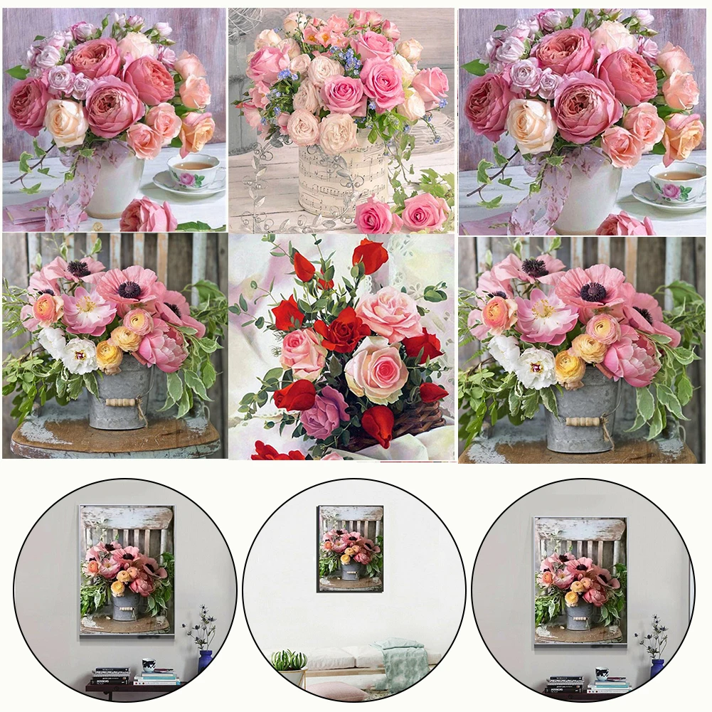 5D Diamond Painting Vase DIY Round Diamond Full Diamond Decorative Painting Full Diamond Embroidery Art Picture Rhinestone Decor
5D Diamond Painting Vase DIY Round Diamond Full Diamond Decorative Painting Full Diamond Embroidery Art Picture Rhinestone Decor