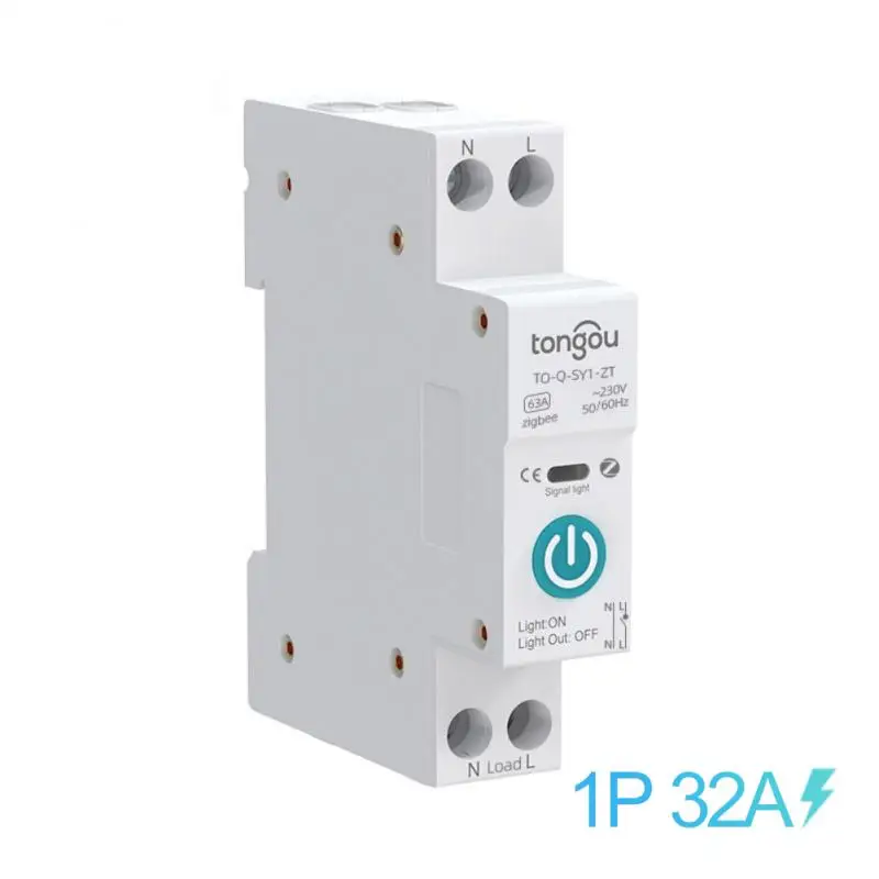 Tuya ZigBee Din Rail Circuit Breaker 1P 40A 2P Smart Timer Switch Relay Remote Control With Smart Home Voice Alexa Google Home
Tuya ZigBee Din Rail Circuit Breaker 1P 40A 2P Smart Timer Switch Relay Remote Control With Smart Home Voice Alexa Google Home