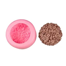 3D Coffee Bean Silicone Mold Superimposed Bean Candy Chocolate Candy Cake Baking Mould Handmade Candle Soap Molds