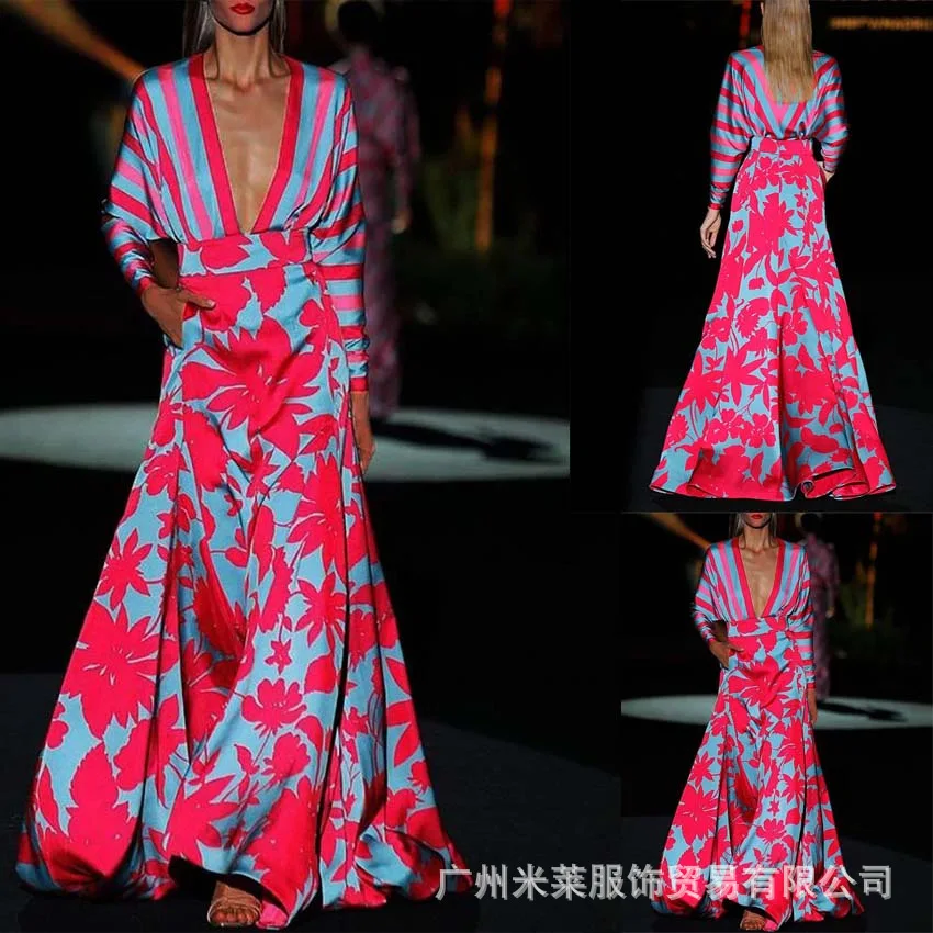 2022 Summer New Temperament Women's Purple Geometric Pattern Digital Printing V-Neck Long Sleeve Dress
2022 Summer New Temperament Women's Purple Geometric Pattern Digital Printing V-Neck Long Sleeve Dress