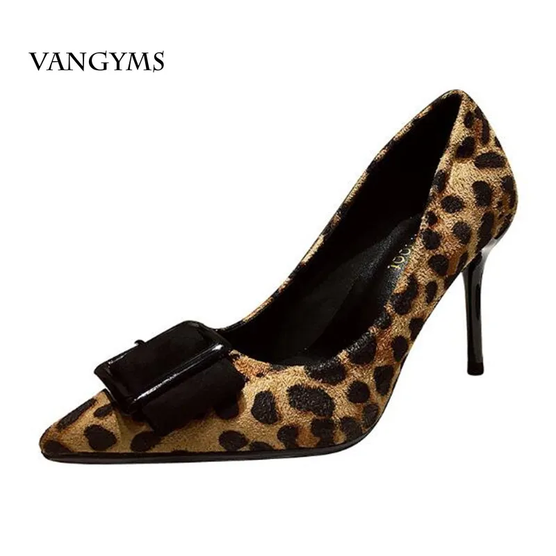VANGYMS Sexy Leopard Women Shoes High Heels Elegant Office Pumps Women Animal Print Pointed Toe Luxury Black Buckle Singles
VANGYMS Sexy Leopard Women Shoes High Heels Elegant Office Pumps Women Animal Print Pointed Toe Luxury Black Buckle Singles