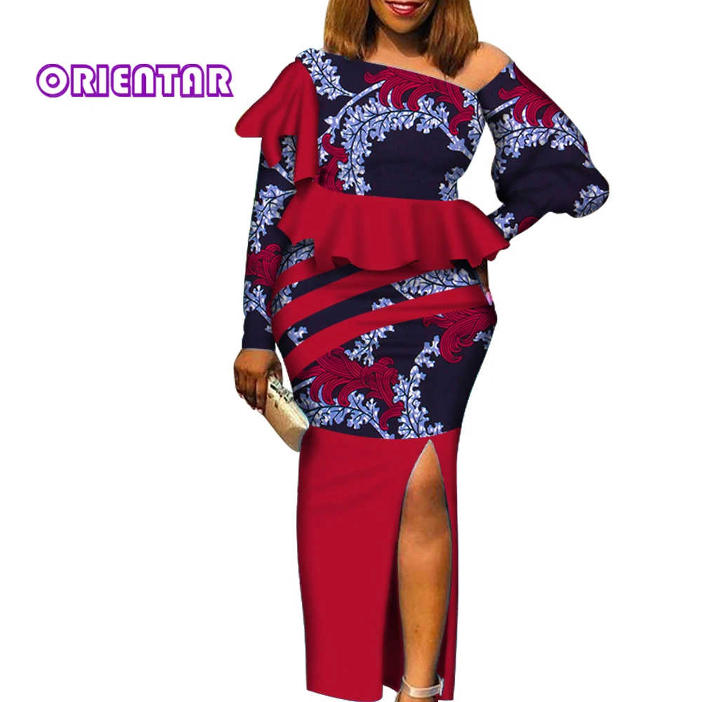 Women African Skirts Set African Print Slant Collar Blouse and Long Skirts Women African Outfits Suits Set WY5647
Women African Skirts Set African Print Slant Collar Blouse and Long Skirts Women African Outfits Suits Set WY5647