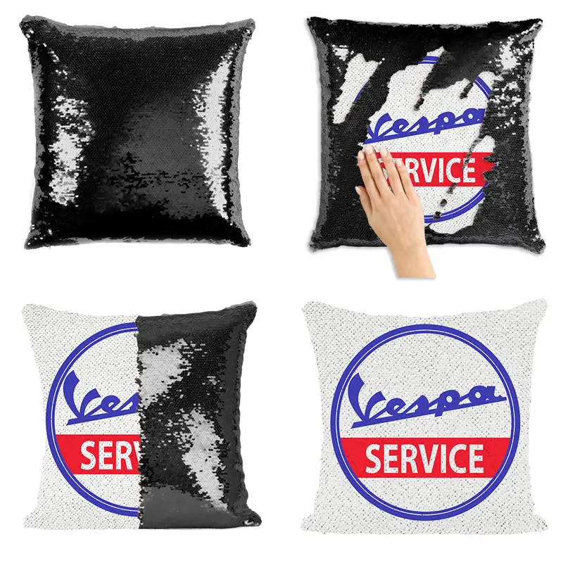 Diy Decorative Vespa Sequin Pillowcase Reversible Pillows For Sofa cushion cover Color Changing Glitter 40*40 LP-010
Diy Decorative Vespa Sequin Pillowcase Reversible Pillows For Sofa cushion cover Color Changing Glitter 40*40 LP-010