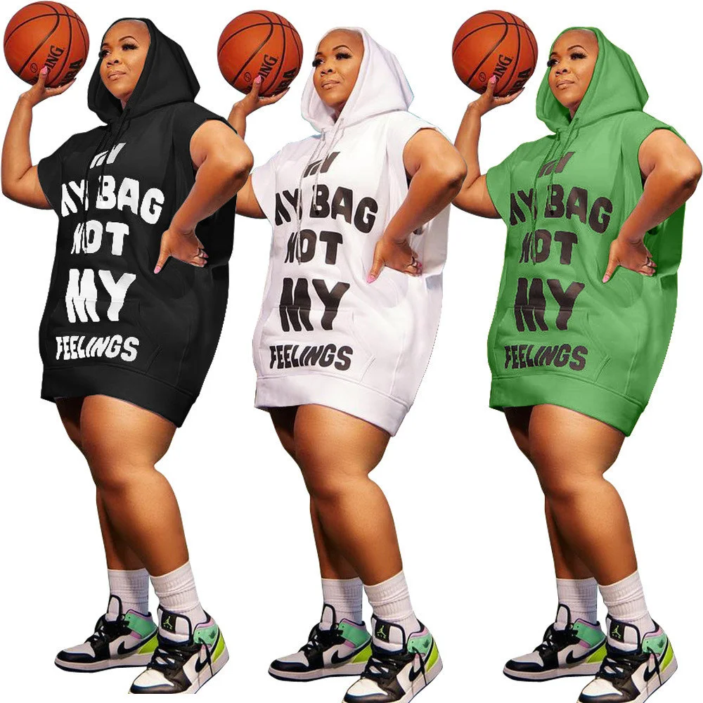 Tracksuit Women Dresses Plus Size Women Clothing Hoodies Letter Loose Casual Dress Pockets Mini Dresses Wholesale Dropshipping
Tracksuit Women Dresses Plus Size Women Clothing Hoodies Letter Loose Casual Dress Pockets Mini Dresses Wholesale Dropshipping
