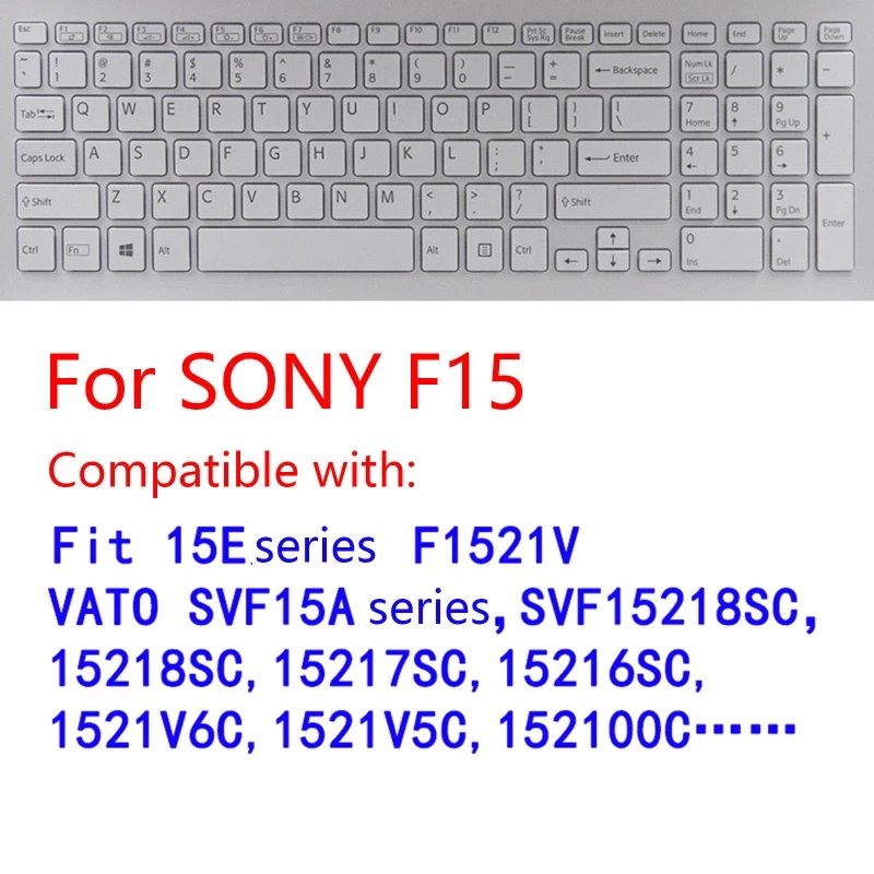 Translucent Laptop Keyboard Cover Protector Film for SonyVATO SVF15A FIT 15E Series SVF15218SC 1521V Protective Skin E8BE
Translucent Laptop Keyboard Cover Protector Film for SonyVATO SVF15A FIT 15E Series SVF15218SC 1521V Protective Skin E8BE