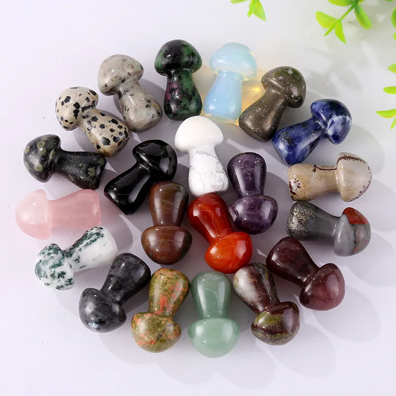 1pc Mini Mushroom Statue Natural Stones Carved Decoration Rose Quartz Healing Crystal Gift Room Ornament Fish Tank Home Decor
1pc Mini Mushroom Statue Natural Stones Carved Decoration Rose Quartz Healing Crystal Gift Room Ornament Fish Tank Home Decor