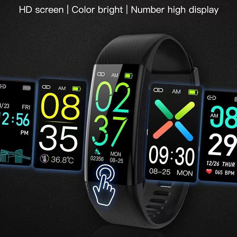 NEW Smart Watch Fitness Trackers Heart Rate Monitor Pulse Oximeter Thermometer Blood Pressure Smart bracelet For iPhone Xiaomi
NEW Smart Watch Fitness Trackers Heart Rate Monitor Pulse Oximeter Thermometer Blood Pressure Smart bracelet For iPhone Xiaomi