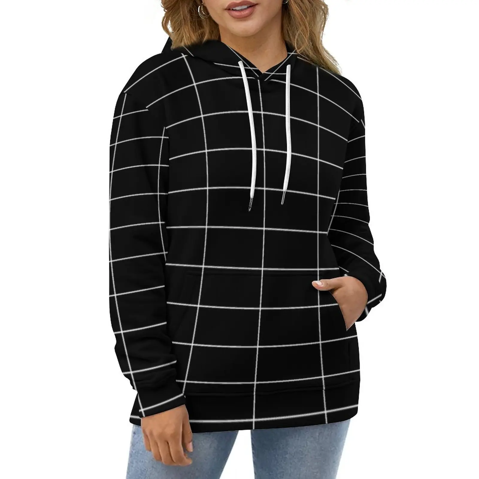 Vintage Nordic Lines Hoodies Winter Long Grid Black Harajuku Oversize Hoodie Long Sleeve Aesthetic Design Casual Sweatshirts
Vintage Nordic Lines Hoodies Winter Long Grid Black Harajuku Oversize Hoodie Long Sleeve Aesthetic Design Casual Sweatshirts