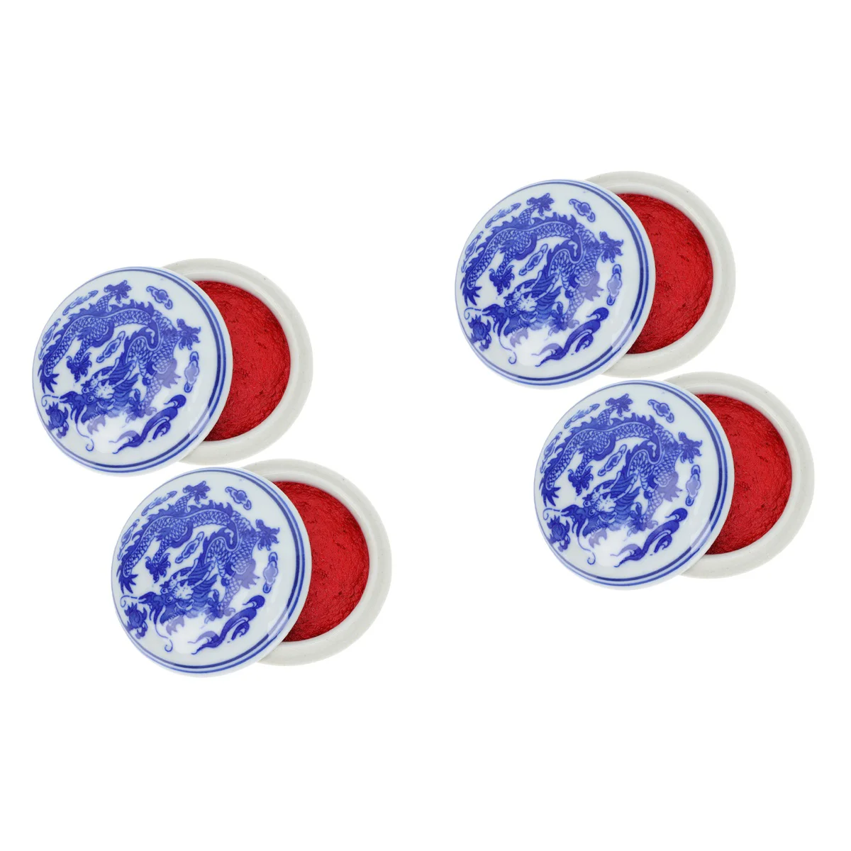 4 Pcs Chinese Style Ink Pads Calligraphy Training Ink Pads Bright Red Ink Pads Accessory
4 Pcs Chinese Style Ink Pads Calligraphy Training Ink Pads Bright Red Ink Pads Accessory