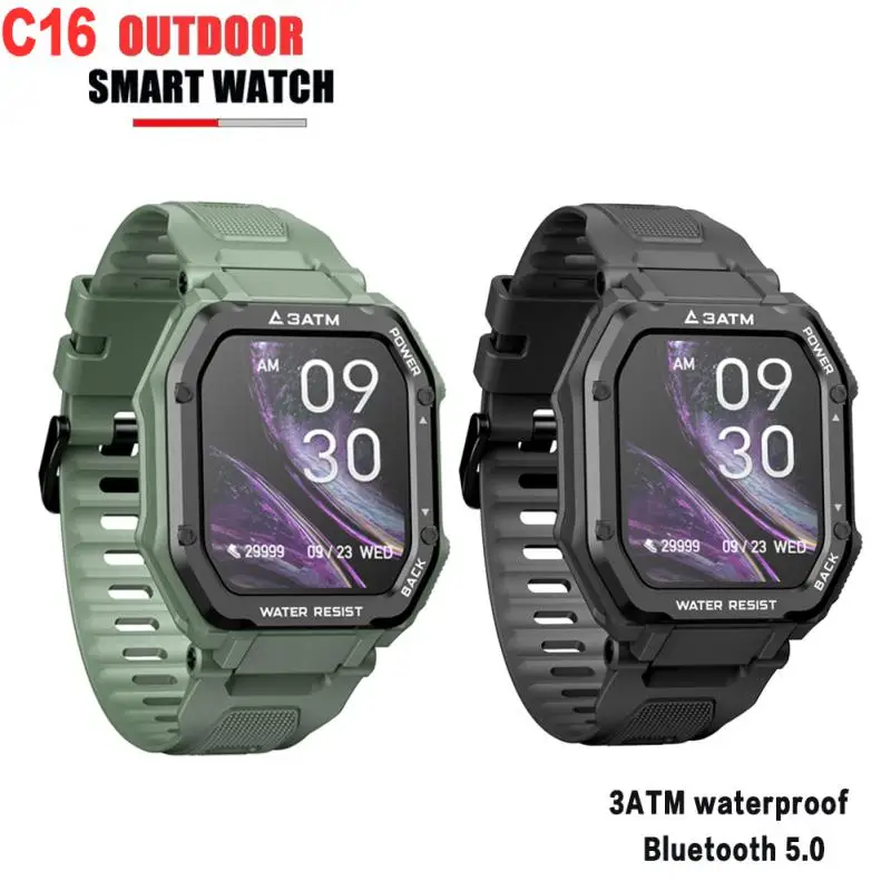C16 Fashion Smart Watch 3ATM Waterproof Men's Outdoor Sports Special Bracelet Heart Rate Blood Oxygen Monitoring Fitness Watch
C16 Fashion Smart Watch 3ATM Waterproof Men's Outdoor Sports Special Bracelet Heart Rate Blood Oxygen Monitoring Fitness Watch