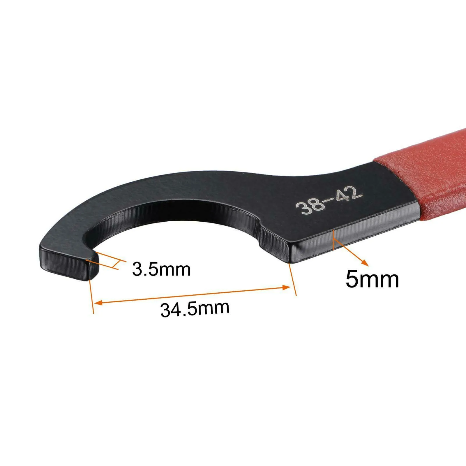 Comfort Grip Hook Wrench Spanner 1 Pcs 38-42/45-52/55-62/68-72mm Electrophoresis Toolholding For Round Nut C Type
Comfort Grip Hook Wrench Spanner 1 Pcs 38-42/45-52/55-62/68-72mm Electrophoresis Toolholding For Round Nut C Type
