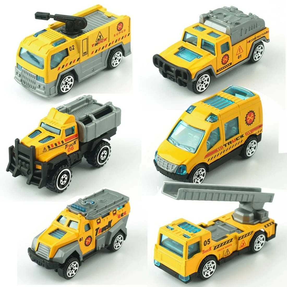 6pcs 1:64 Metal Alloy Car Model Engineering Truck Car Diecasts & Toy Vehicles Child Toys for Boys Girls Xmas Gift Free Shipping
6pcs 1:64 Metal Alloy Car Model Engineering Truck Car Diecasts & Toy Vehicles Child Toys for Boys Girls Xmas Gift Free Shipping