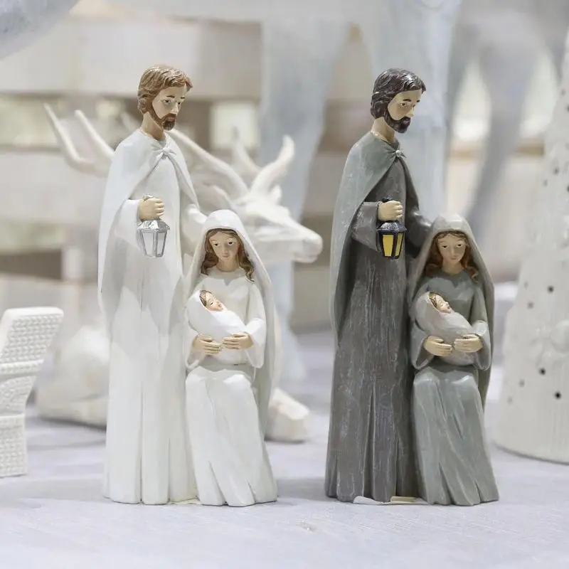 Christmas Holy Family Figurines Ornament For Living Room Office Party Wedding Tabletop Deocr Resin Statue For Garden Home Decor
Christmas Holy Family Figurines Ornament For Living Room Office Party Wedding Tabletop Deocr Resin Statue For Garden Home Decor
