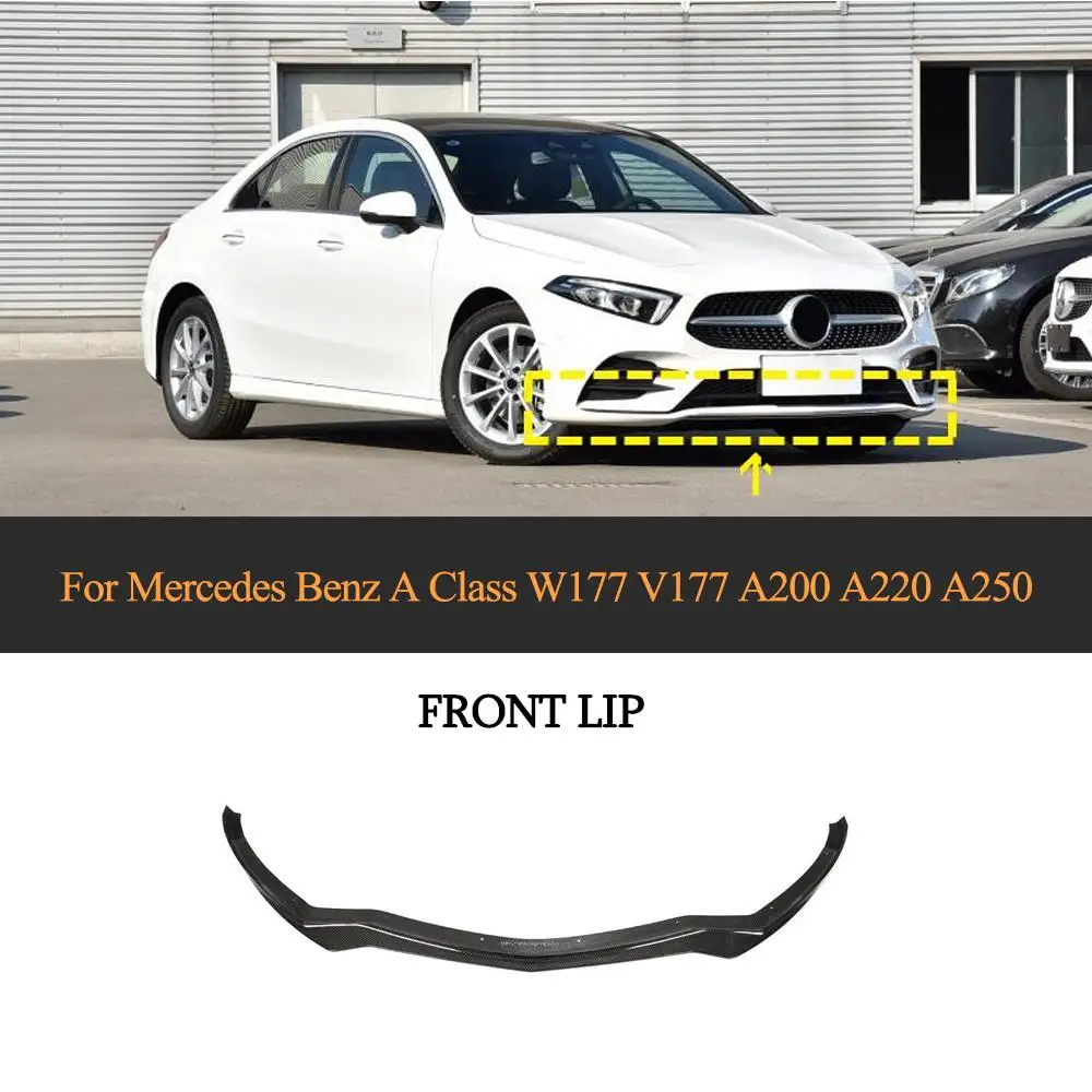 Автомобильный передний бампер, спойлер для Mercedes-Benz A Class W177 V177 A200 A220 A250 Sport Sedan 2019 2020, передняя губа из углеродного волокна
Автомобильный передний бампер, спойлер для Mercedes-Benz A Class W177 V177 A200 A220 A250 Sport Sedan 2019 2020, передняя губа из углеродного волокна