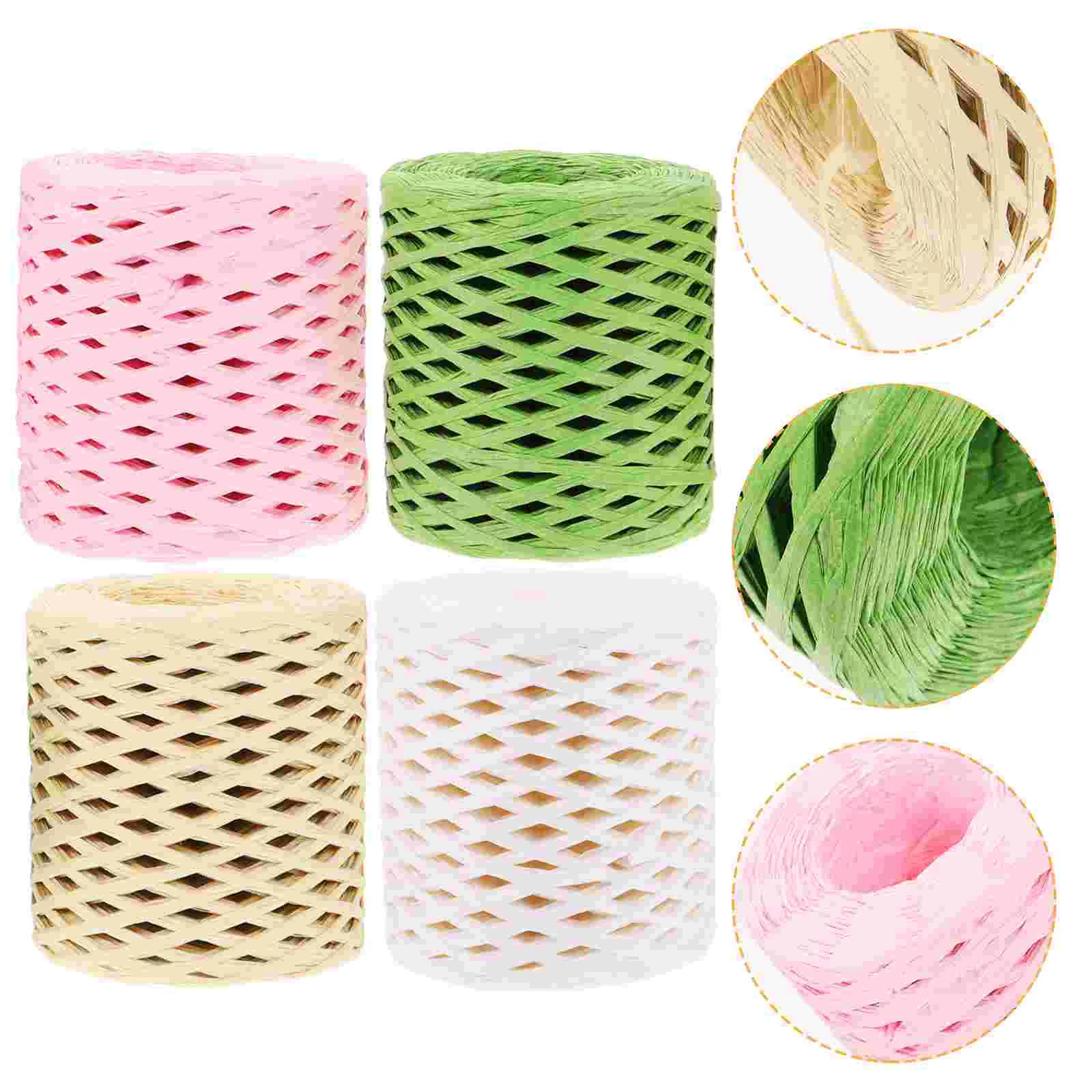 4 Rolls Christmas Twine Gift Wrapping Supply Raffia Rope Craft Ribbon Accessory
4 Rolls Christmas Twine Gift Wrapping Supply Raffia Rope Craft Ribbon Accessory