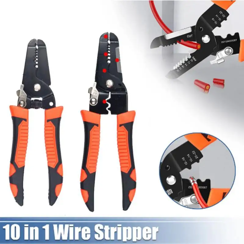 7-inch Stripping Crimping Pliers Wire Stripper Multi Functional Ring Crimpper Electrician Peeling Network Cable Stripper Tools
7-inch Stripping Crimping Pliers Wire Stripper Multi Functional Ring Crimpper Electrician Peeling Network Cable Stripper Tools
