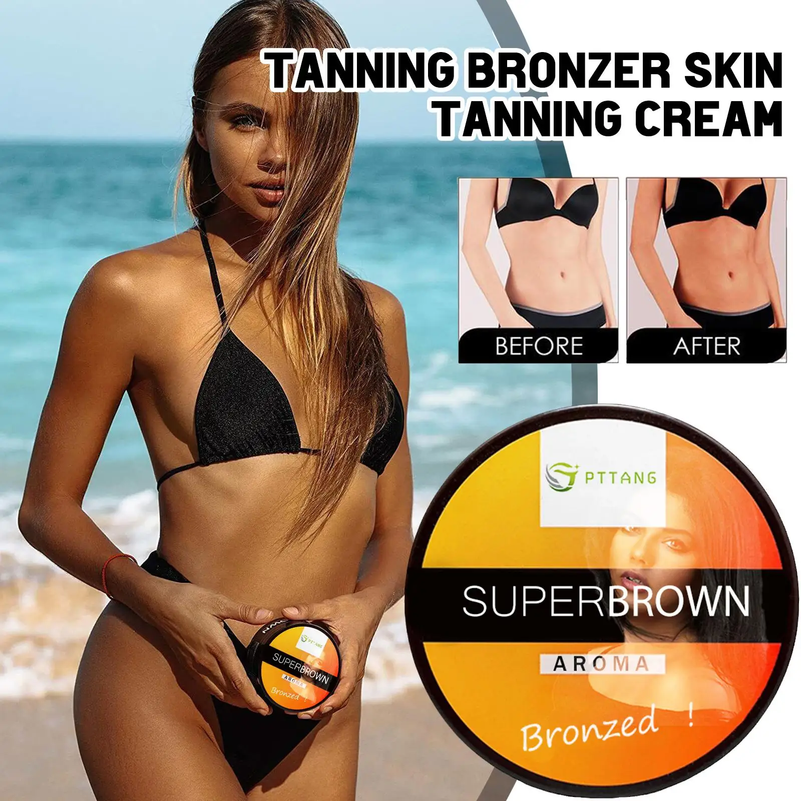 

50/100g Summer Skin Self Tanning Cream Sunless Self Tanner for Face Body Solarium Makeup Foundation Bronzer Nourishing Lotion