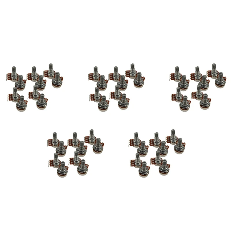 Гитарные потенциометры небольшого размера B500K для гитарных басов (комплект из 50 шт.)
Гитарные потенциометры небольшого размера B500K для гитарных басов (комплект из 50 шт.)