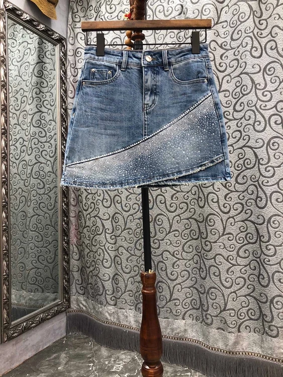 2022 new women Fashion Symmetrical Pocket Heavy Work Ironing Drill A-Line Denim Skirt Skirt 415
2022 new women Fashion Symmetrical Pocket Heavy Work Ironing Drill A-Line Denim Skirt Skirt 415
