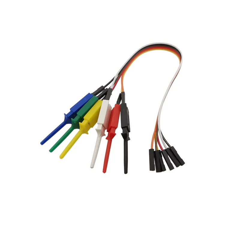 Плоские тестовые крючки, зажимы для логического анализатора, захват, зонд, макетная перемычка, тестовые провода для электронного тестирования IC 20/30 см 
Плоские тестовые крючки, зажимы для логического анализатора, захват, зонд, макетная перемычка, тестовые провода для электронного тестирования IC 20/30 см