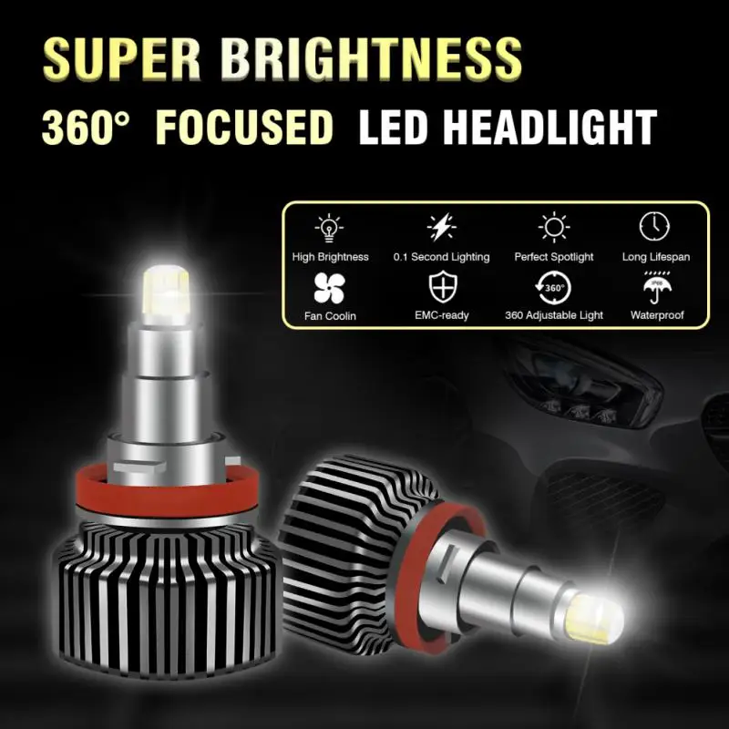 Durable Headlamps Kit Car Headlight Bulb H8/h9/h11 Plug And Play 6500k Auto Fog Lamps Car Supplies Waterproof Car Headlight
Durable Headlamps Kit Car Headlight Bulb H8/h9/h11 Plug And Play 6500k Auto Fog Lamps Car Supplies Waterproof Car Headlight