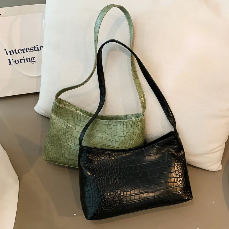 Crocodile Pattern Female Bag Retro Armpit Bag Simple Fashion Bag Shoulder Portable Pu Zipper Handbags For Women
Crocodile Pattern Female Bag Retro Armpit Bag Simple Fashion Bag Shoulder Portable Pu Zipper Handbags For Women