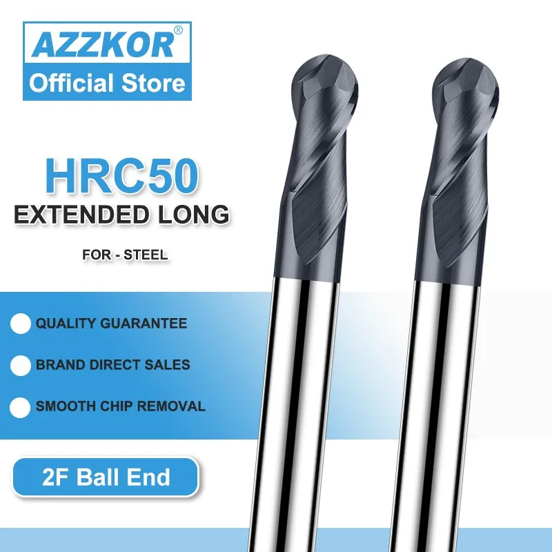 Фрезерный резак, инструмент из вольфрамовой стали с покрытием из сплава 100 л Hrc50, удлиняющий шаровой наконечник для носа AZZKOR, фреза концевая ...
Фрезерный резак, инструмент из вольфрамовой стали с покрытием из сплава 100 л Hrc50, удлиняющий шаровой наконечник для носа AZZKOR, фреза концевая ...